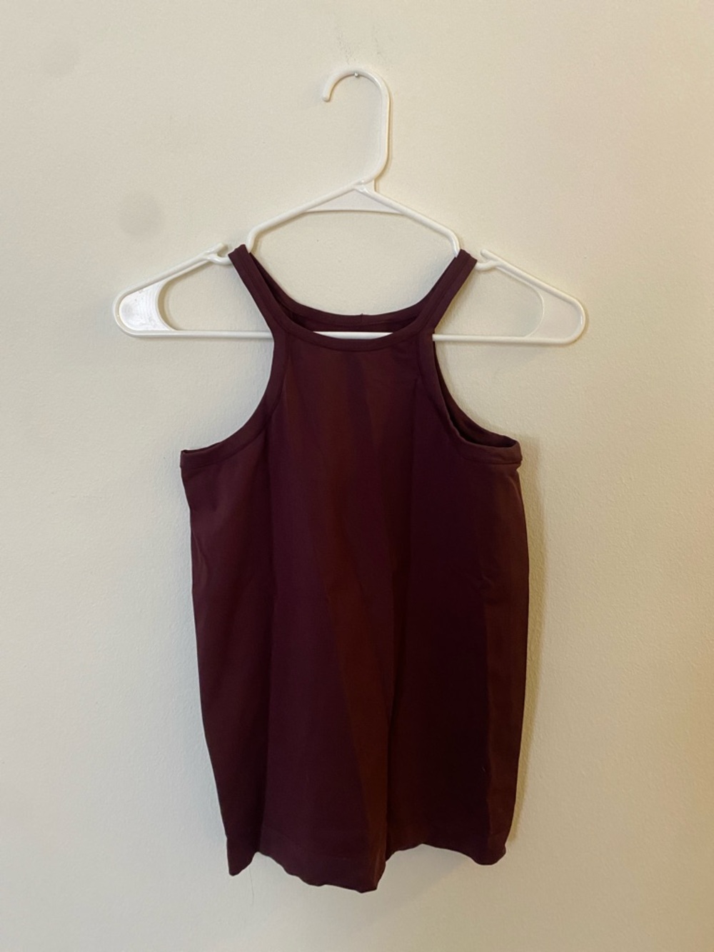 Helmut Lang Burgundy High-Neck Shapewear Designer Tank Medium
